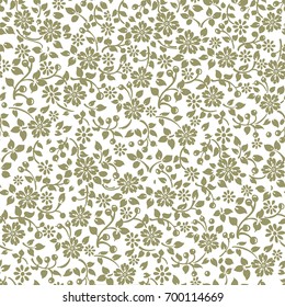 Beautiful elegance floral pattern with little flowers in vintage style