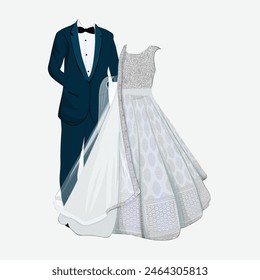 Beautiful Elegant and Abstract Couple Dress. Illustrator and designer. Wedding Invites, save the date, Birthday Invites, Video Invites, E-Cards.