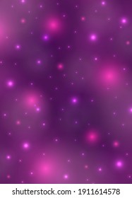 Beautiful elegant abstract defocused vertical background for design prints. Backdrop purple blur bokeh. Business template with blurred backdrop. Background blurry and lights effect, sparks. Vector 