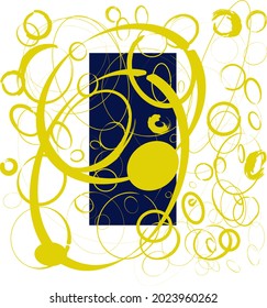 Beautiful and elegant abstract variegated circle pattern. Rugged noise design.