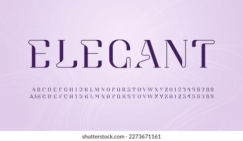 Beautiful elegant alphabet serif font, сlassic lettering perfect for logotypes, wedding invitations, alcohol labels or fashion design, set including two sets of differently writ ten drawn letters and 