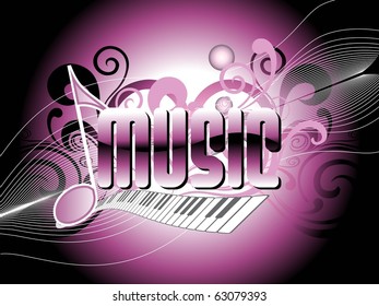 beautiful elegant background for music party