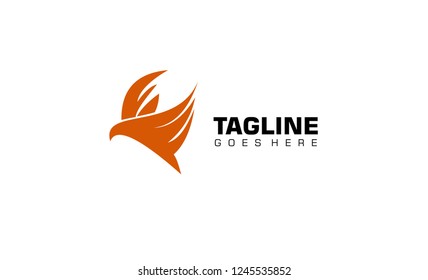 Beautiful and Elegant Bird Logo Vector