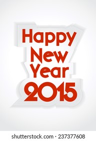 Beautiful Elegant Creative Happy New Year 2015 Background.