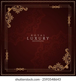 Beautiful elegant decorative floral frame classic background vector