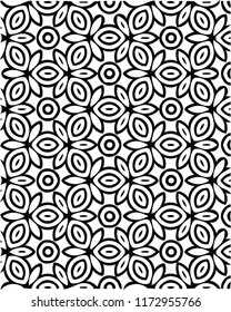 Beautiful elegant decorative vector pattern in retro style for many creative ideas