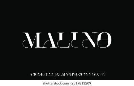 Beautiful elegant display font vector design suitable for logo, headline, poster and many more
