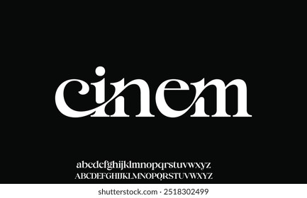 Diseño elegante hermoso del Vector de fuente de la exhibición conveniente para el logotipo, el titular, el cartel y muchos más