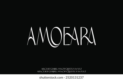 Beautiful elegant display font vector design suitable for logo, headline, poster and many more