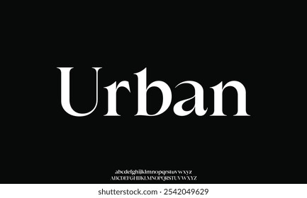 Beautiful and elegant display font vector