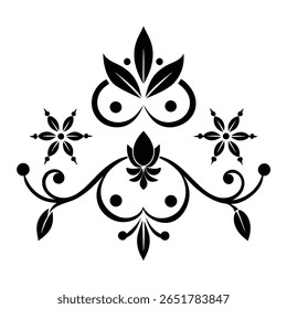 A beautiful and elegant floral vector design featuring delicate flowers and leaves. Perfect for invitations, branding, home decor, and creative digital projects.