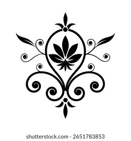 A beautiful and elegant floral vector design featuring delicate flowers and leaves. Perfect for invitations, branding, home decor, and creative digital projects.
