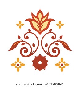A beautiful and elegant floral vector design featuring delicate flowers and leaves. Perfect for invitations, branding, home decor, and creative digital projects.