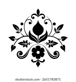A beautiful and elegant floral vector design featuring delicate flowers and leaves. Perfect for invitations, branding, home decor, and creative digital projects.