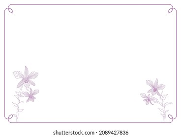 Beautiful And Elegant Flowers Border