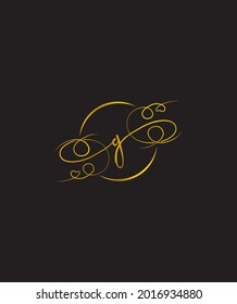  beautiful and elegant handwritten letter type G logo template, Vector logo for business and company identity 