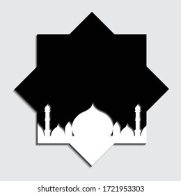 Schöne und elegante islamische Vektorgrafik mit Ziermuster. Ramadan-Konzept.