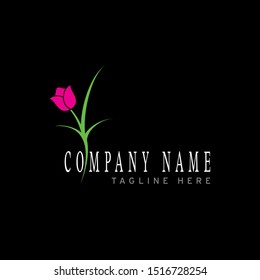 beautiful and elegant logo design, inspiration from a flower if combined with good and nice letters and matches will make a nice and beautiful logo - vector