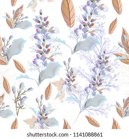 Beautiful elegant pattern with flowers