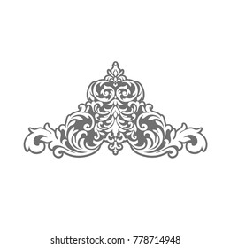 Beautiful elegant pattern with ornament and place for text. Vector illustration. EPS 10.