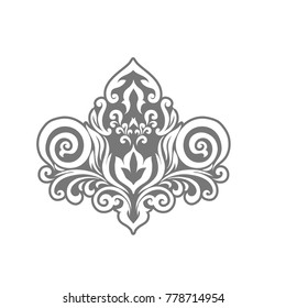 Beautiful elegant pattern with ornament and place for text. Vector illustration. EPS 10.