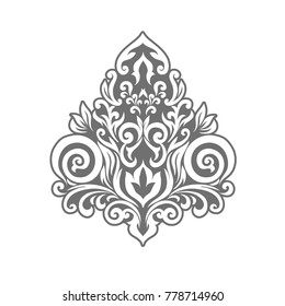 Beautiful elegant pattern with ornament and place for text. Vector illustration. EPS 10.