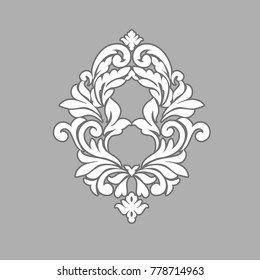 Beautiful elegant pattern with ornament and place for text. Vector illustration. EPS 10.