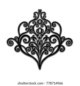 Beautiful elegant pattern with ornament and place for text. Vector illustration. EPS 10.