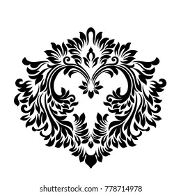 Beautiful elegant pattern with ornament and place for text. Vector illustration. EPS 10.