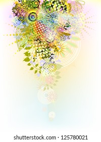 Beautiful elegant summer abstraction. vector