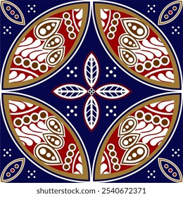 Beautiful and elegant traditional Javanese ethnic Batik pattern template, Batik flower icon Vector Seamless Pattern.
