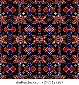 Beautiful and elegant vector ethnic Javanese batik pattern template