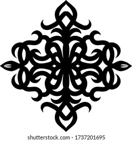 Beautiful and elegant vector figure. Detailed and interesting monograms. 