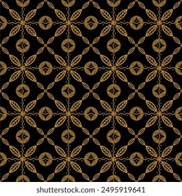 Beautiful and elegant vector traditional Javanese ethnic batik pattern template.