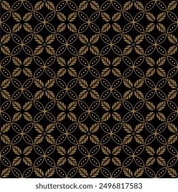 Beautiful and elegant vector traditional Javanese ethnic batik pattern template.