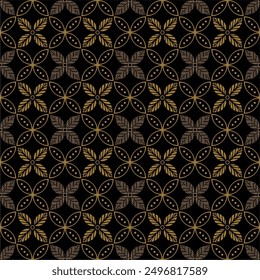 Beautiful and elegant vector traditional Javanese ethnic batik pattern template.