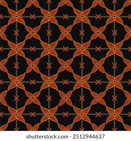 Beautiful and elegant vector traditional Javanese ethnic batik pattern template.
