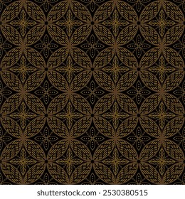 Beautiful and elegant vector traditional Javanese ethnic batik pattern template.
