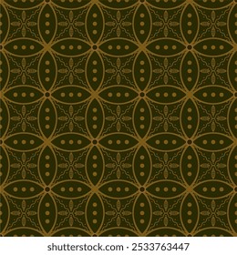 Modelo de padrão de batik étnico tradicional vetor bonito e elegante javanês.