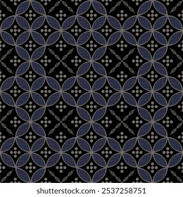 Beautiful and elegant vector traditional Javanese ethnic batik pattern template.