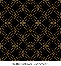 Beautiful and elegant vector traditional Javanese ethnic batik pattern template.
