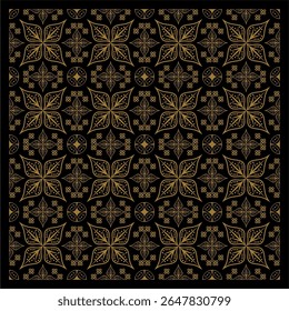 Beautiful and elegant vector traditional Javanese ethnic batik pattern template.