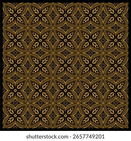 Schöne und elegante Vektor traditionelle javanische ethnische Batik Muster Vorlage.