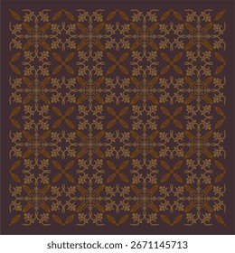 Schöne und elegante Vektor traditionelle javanische ethnische Batik Muster Vorlage.