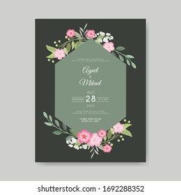 beautiful and elegant wedding invitation card