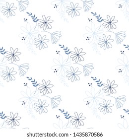 Beautiful elementary usual natural flower, great design for any purposes. Seamless pattern floristic.