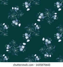 Beautiful elementary usual natural flower, great design for any purposes. Seamless pattern floristic.