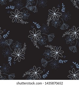 Beautiful elementary usual natural flower, great design for any purposes. Seamless pattern floristic.