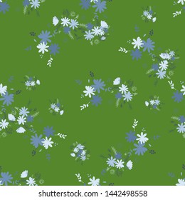 Beautiful elementary usual natural flower, great design for any purposes. Seamless pattern floristic.