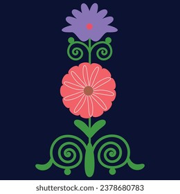 Beautiful elements of suzani carpet - home interior element in Uzbekistan. Suzane or сузане